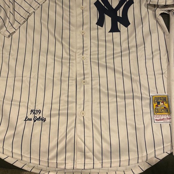 MITCHELL and NESS 1930s NY YANKEES LOU GEHRIG  Men's JERSEY Sz M,L,XL,2X NWT - Picture 5 of 6